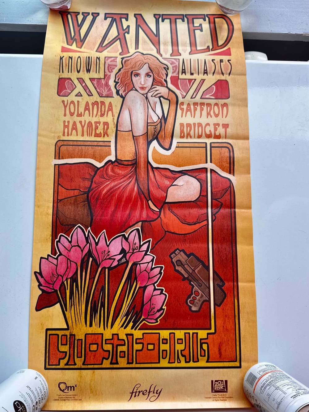 Quantum Mechanix Firefly Les Femmes Poster Set-Saffron,Inara, Kaylee, Zoe, River